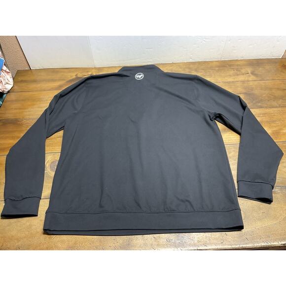 Waggle Golf Half Zip Pullover Mens XL Black Performance Stretch Rooster - Picture 11 of 12